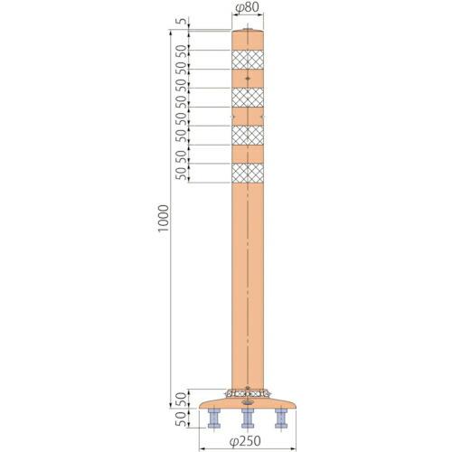 グリーンクロス ポストコーンスタンダードPBT-100-250-R ( 6300029530 ) (...