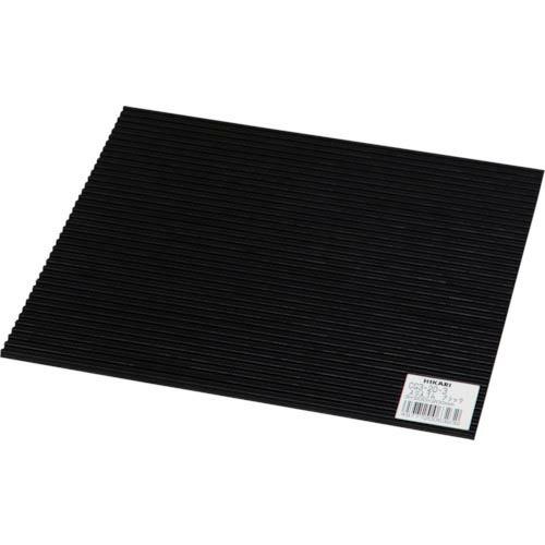 光 筋入りゴム ブラック 200×200×3mm ( CG3-20-3 ) (株)光