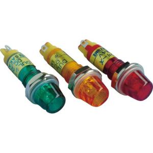 サカズメ 防水・防滴(IP65)超高輝度LED表示灯DUL-7H-IP 緑φ7 ( DUL-7H-IP-DC24V-G/G ) (株)坂詰製作所｜orangetool