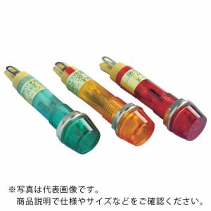 サカズメ 防水・防滴(IP65)超高輝度LED表示灯DUL-8H-IP 橙φ8 ( DUL-8H-IP-DC24V-O/O ) (株)坂詰製作所｜orangetool