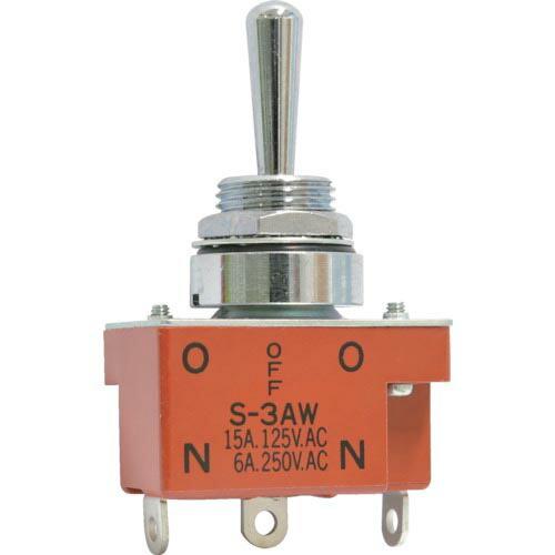 NKKスイッチズ 防水形トグルスイッチ はんだ端子 単極ON-OFF-ON ( S-3AW ) NK...
