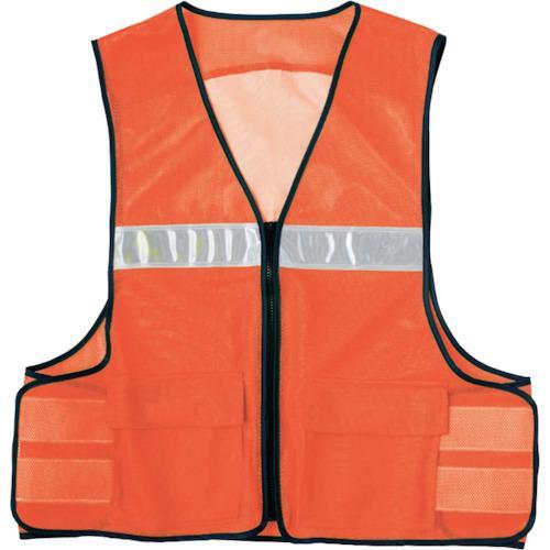 アイトス メッシュゼッケンベスト AZ8700 オレンジ フリー ( AZ8700-063-F )