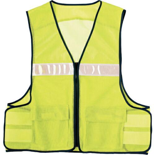 アイトス メッシュゼッケンベスト AZ8700 イエロー フリー  ( AZ8700-019-F )