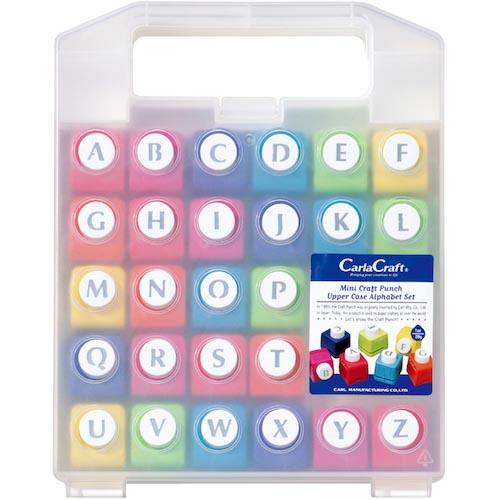 カール クラフトパンチ ミニサイズセット アルファベット大文字  ( CN12-A )