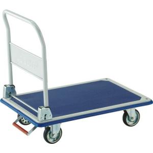 TRUSCO プレス製台車 ドンキーカート 折りたたみ式915×615 ピン式固定車ストッパー付 ( 301NKB )｜orangetool