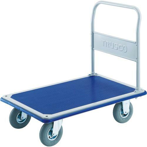 TRUSCO プレス製台車 ドンキーカート 固定式空気入タイヤ915×615 ( 302NAR ) ...