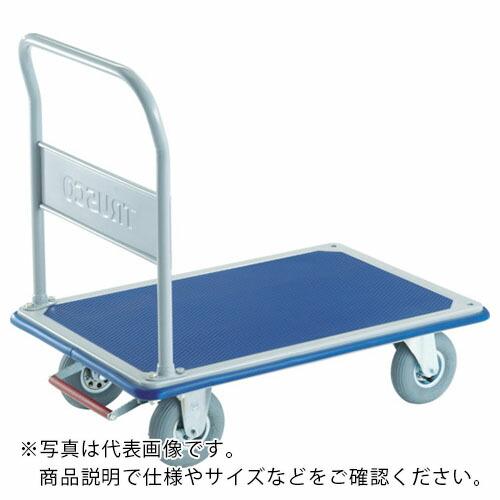 TRUSCO プレス製台車 ドンキーカート 1225X775 空気入タイヤ ピン式固定車ストッパー付...