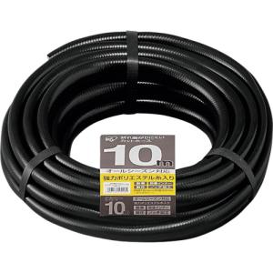 IRIS 290841 折れ曲がりにくいカットホースφ15×10M ブラック ( OMK-10 )｜orangetool