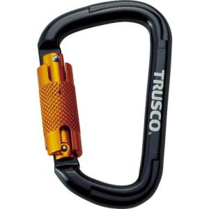 TRUSCO スライドロック付カラビナ 線径10.5mmx110mm ブラック ( TKNSL1111BK ) トラスコ中山(株)｜orangetool