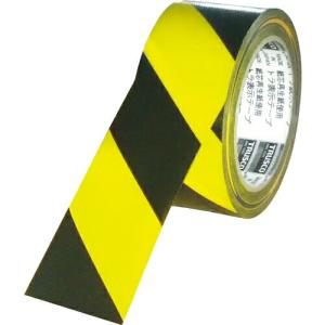 TRUSCO トラ表示テープ 50mm×25m 黄黒 ( TRTR-5025YB ) トラスコ中山(株)｜orangetool