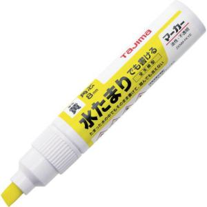 【SALE価格】タジマ 全天候マーカー蛍光イエロー<太字・角芯> ( ZENM-FKYE )｜orangetool