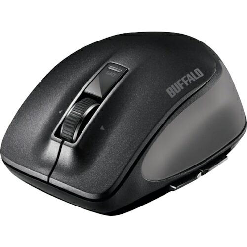 BAFFALO Bluetooth BlueLED プレミアムフィットマウス Mサイズ ブラック (...