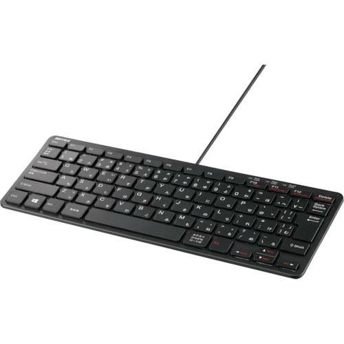 BAFFALO USB接続 有線コンパクトキーボード ブラック ( BSKBU300BK ) (株)...