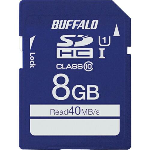 BAFFALO UHS-I Class1 SDHCカード 8GB ( RSDC-008GU1S )