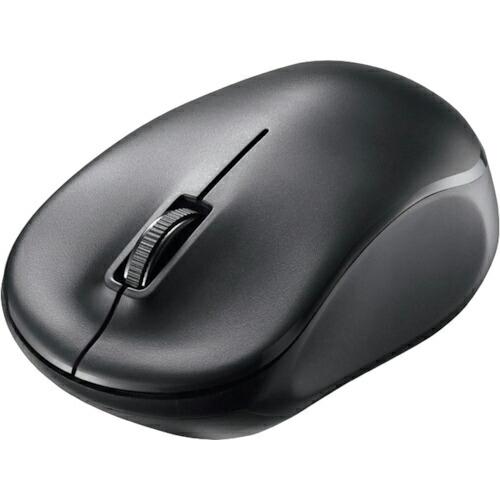 BUFFALO 無線(2.4GHz) IR LED光学式マウス 3ボタン/電池長持ち ブラック ( ...