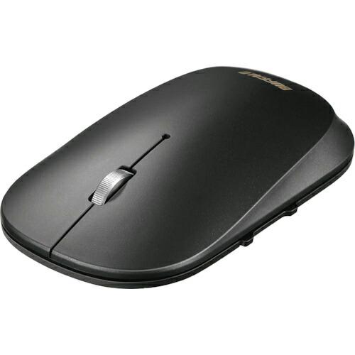 BAFFALO 薄型 5ボタン Bluetooth BlueLEDマウス ノーマル ブラック ( B...