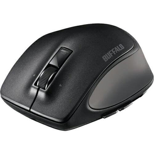 BAFFALO Bluetooth BlueLED プレミアムフィットマウス Lサイズ ブラック (...