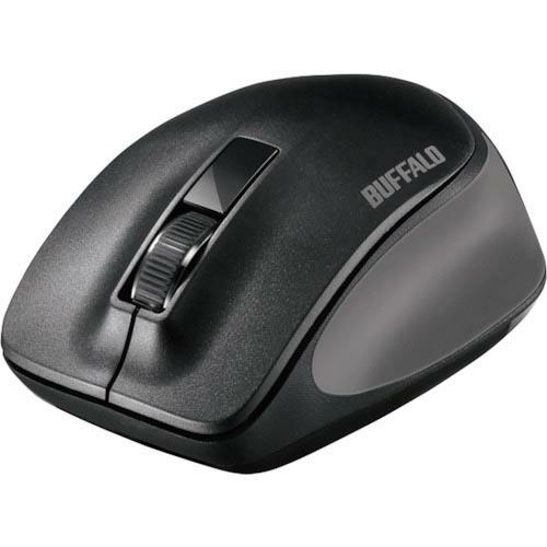 BAFFALO 無線 BlueLED 3ボタン プレミアムフィットマウス ブラック ( BSMBW3...