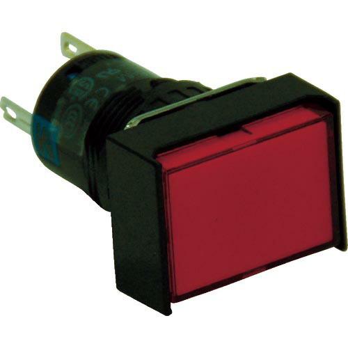 IDEC φ16長角形照光押しボタンスイッチ ( AL6H-M14R ) IDEC(株)