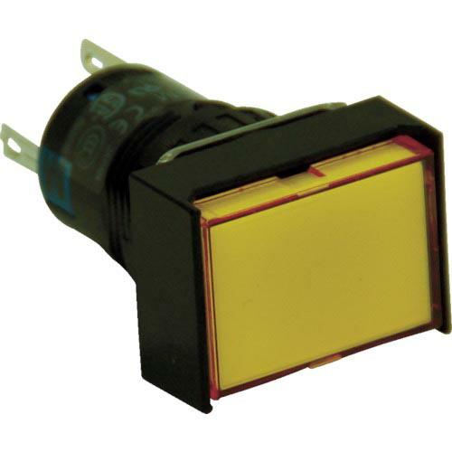 IDEC φ16長角形照光押しボタンスイッチ ( AL6H-M14Y ) IDEC(株)