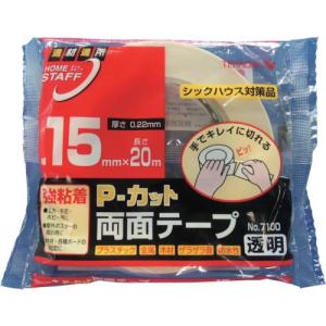 TERAOKA P-カット両面テープ NO.7100 15mmX20M ( 7100 15X20 ) (株)寺岡製作所｜orangetool