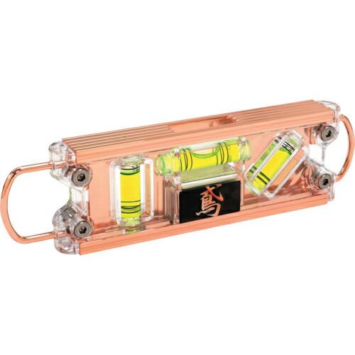 SK 水平器 鳶レベルPRO ピンクゴールド ( ED-TBPPGG ) 新潟精機(株)