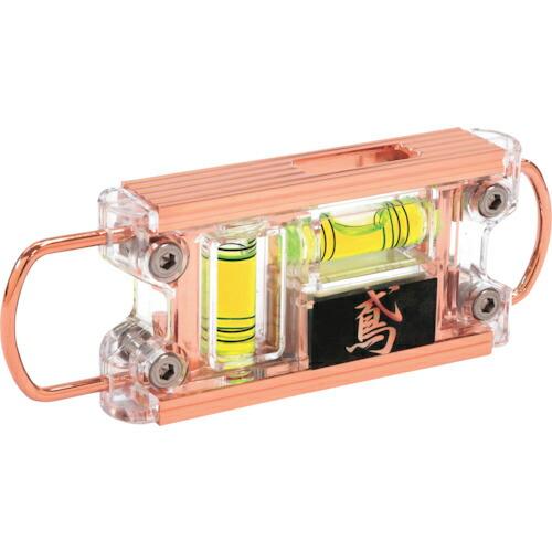 SK 水平器 鳶レベル2 ピンクゴールド ( ED-TB2PGG ) 新潟精機(株)