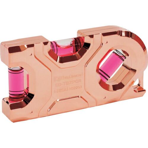 SK 水平器 鳶レベル零 ピンクゴールド ( ED-TBZPGR ) 新潟精機(株)