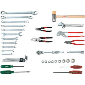 KTC 整備用工具セット(インダストリアルモデル) シルバー 間口440×奥行233×高さ230mm 41点セット  ( SK4411WMZ )｜orangetool