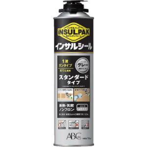 ABC 簡易型発泡ウレタンフォーム 1液ガンタイプ インサルパック インサルシール 750ml フォーム色:グレー ( GSIS ) (株)エービーシー商会｜orangetool