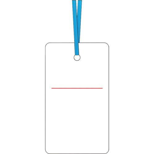 つくし ケーブルタグ 荷札式 白無地 両面印刷 ビニタイ付き ( 30-E ) (株)つくし工房