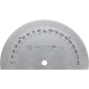 SK プロトラクター No.192 90mm 半円タイプ ステンレス仕上 ( PRT192-90S )｜orangetool