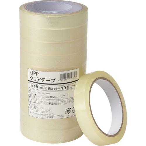 IRL OPPクリアテープ 18mm×35m 10巻セット  ( IRL-CT04 ) (20組セッ...