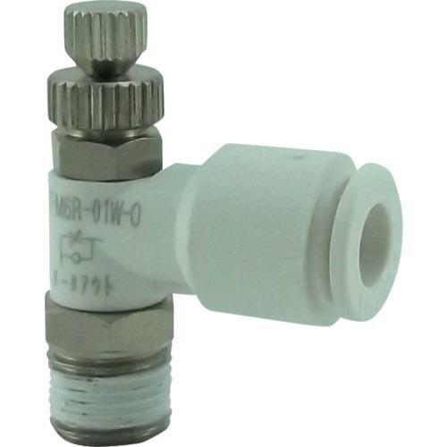 チヨダ ファイブミニスピードコントローラα 白 メーターアウト6mm・R1/8 ( FM6R-01W...