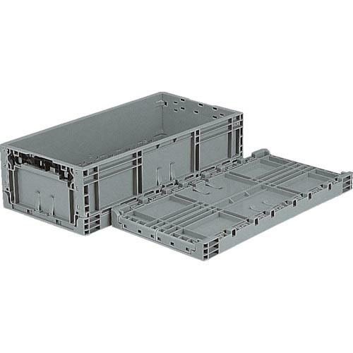 サンコー TP規格折りたたみコンテナー 556610 TPO-362 34.6L ライトグレー ( ...