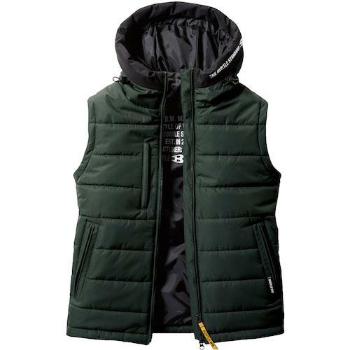 BURTLE 【今季完売】 防寒フーディベスト(ユニセックス)  アーミカーキ ( 5034-61-...