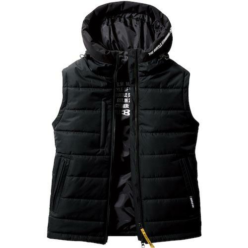 BURTLE 防寒フーディベスト  ブラック ( 5034-35-L ) (株)バートル