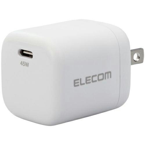 ELECOM AC充電器 USB充電器 USB PD認証 45W USB-C1ポート ホワイト ( ...