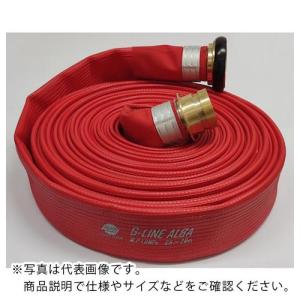IWA 散水/消防用 1.6MPa 両面樹脂引ホース Gラインアルバ 黄銅製町野式金具付(アルミ加締) ( 01GALB4010B-K ) (株)岩崎製作所 (メーカー取寄)｜orangetool