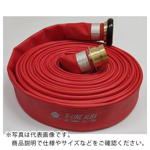 IWA 散水/消防用 1.3MPa 軽量ホース ゴルフアルファ 黄銅製中島式金具付(アルミ加締) (...