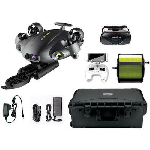 キューワイシー FIFISH V6 EXPERT 水中ドローン 200mケーブル(ロボットアーム・ハ...