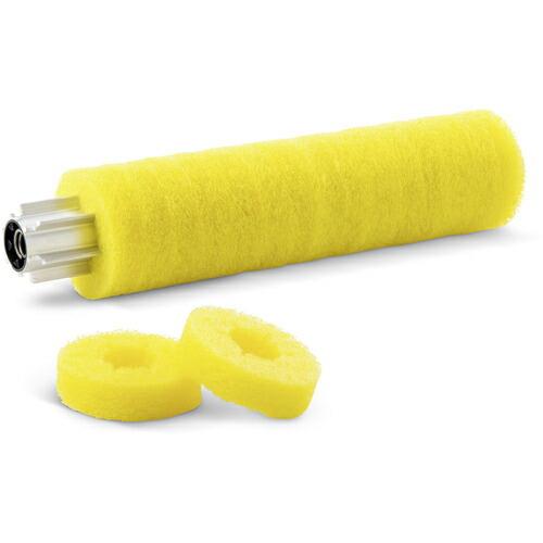 KARCHER 床洗浄機用アクセサリー 床洗浄機 イエローローラーパッド 直径105mm ( 9.5...