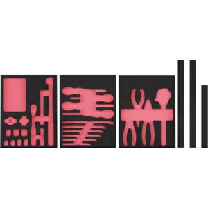 nepros neXT ツールセット(27点)用トレイセット(補給部品) 間口250×奥行310×高さ30mm ( NTX1NA27AT2 ) 京都機械工具(株) (メーカー取寄)｜orangetool