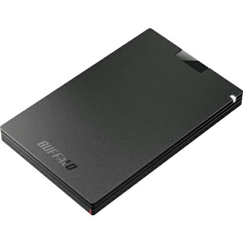 BAFFALO USB3.2(Gen1) ポータブルSSD Type-A 250GB ブラック ( ...