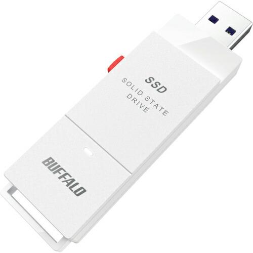 BAFFALO PC対応 USB3.2(Gen2) TV録画 スティック型SSD 2TB ホワイト ...