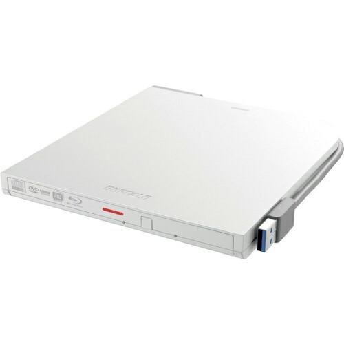 BUFFALO USB3.2(Gen1)対応 ポータブルDVDドライブ 書込ソフト添付 ホワイト (...