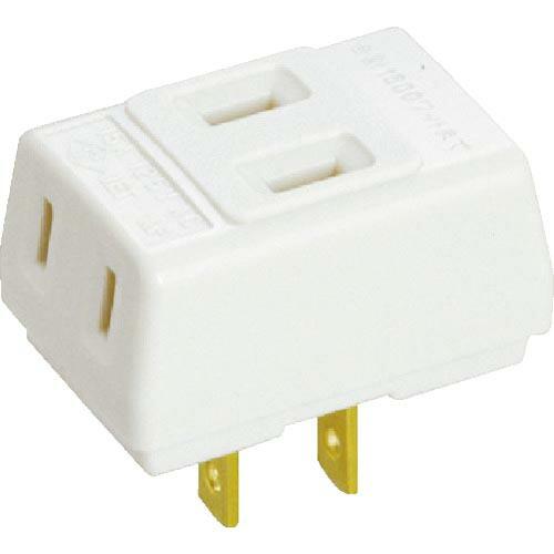 明工 15Aトリプルタップ(乳白) ( MR2965W1 ) (株)明工社