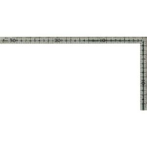 シンワ 曲尺小型 溝付ステン30cm×15cm 表裏同目 ( 12130 ) シンワ測定(株)｜orangetool