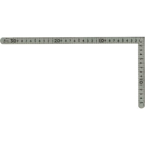 シンワ 曲尺小型 平ステン30cm×15cm 表裏同目 ( 12325 ) シンワ測定(株)