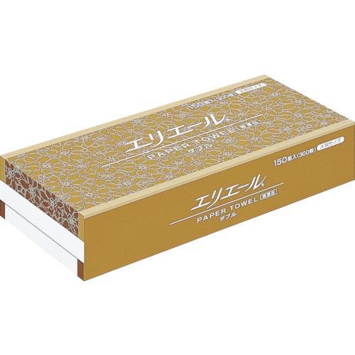 エリエール ペーパータオル 無漂白ダブル150組300枚大判 ( 703320 ) エリエールビジネ...